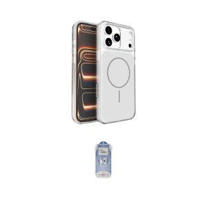ieg™ iPhone 17 Pro Kılıf Kutup Doku Serisi - Siyah Joko Magic 5D Cam