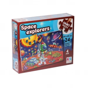 ieg™ JP 31011 Space Explorers Jumbo Puzzle 24 Parça -NessiWorldPuzzle