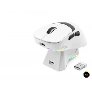 ieg ™ Kablosuz Gaming Rgb Mouse Şarj Standlı - Beyaz MF1216W