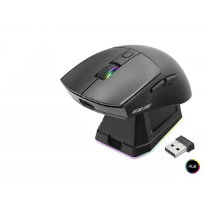 ieg™ Kablosuz Gaming Rgb Mouse Şarj Standlı - Siyah MF1215B