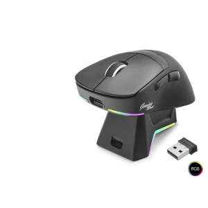 ieg™ Kablosuz Gaming Rgb Mouse Şarj Standlı - Siyah MF1216B
