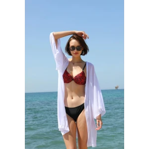 ieg ™ Kadın Kimono Pareo Plaj Elbisesi Beyaz