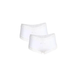 ieg ™ Kadın Pamuklu 2li Boxer Beyaz