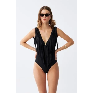 ieg ™ Kadın Püsküllü Mayo Siyah