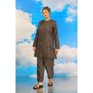 ieg ™ Kadın Tam Tesettür Füme Mayo