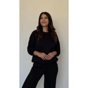 ieg™ Kadın Uzun Kollu Bisiklet Yaka Viskon Iki Iplik Bluz Ve Pantolon Ikili Takım