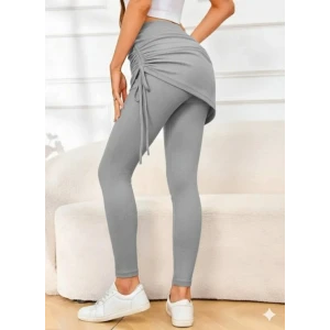 ieg™ Kadın Yüksek Bel Yandan Büzgülü Alttan Uzun Kaşkorse Tayt Etek