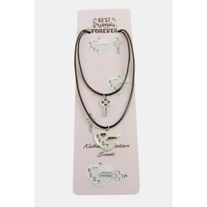 ieg™ Kalp Anahtar Arkadaşlık Kolyeleri (Çift Kolye)