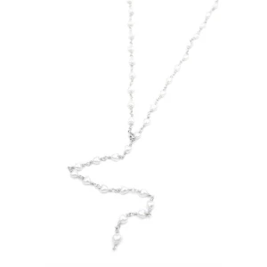 İEG Kalp İncili Y Kolye - Gümüş