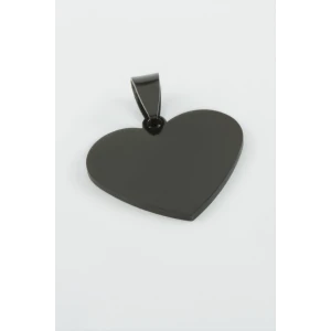 ieg™ Kalp İsim Yazılabilir Çelik Kolye Ucu 3 cm