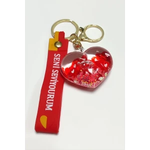 ieg™ Kalp Seni Seviyorum Yazılı Silikon Anahtarlık