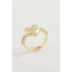 ieg™ Kalp Taşlı Metal Yüzük