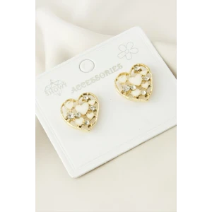 ieg™ Kalp Taşlı Mineli Küpe