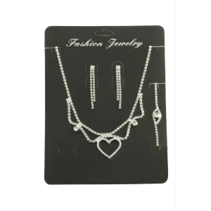 ieg™ Kalp Taşlı Set Kolye