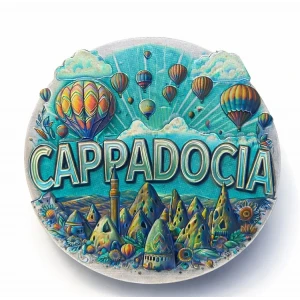 ieg™ Kapadokya Temalı Silikon Buzdolabı Magneti Model 6