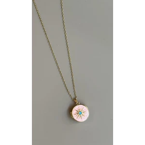 ieg™ Kapaklı Güneş Kolye - Pembe