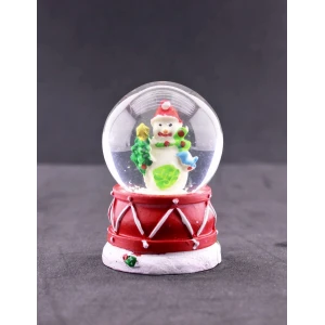ieg ™ Kardan Adam Temalı Mini Boy Işıklı Yılbaşı Kar Küresi 6.5 cm C