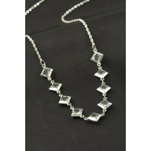 ieg™ Kare Kristal Taşlı Kolye