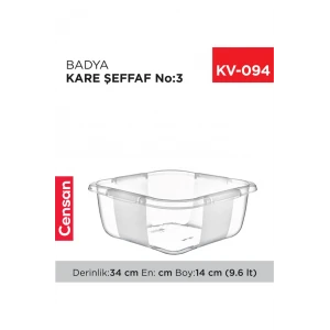 ieg™ Kare Şeffaf Badya 1 Adet 3 No -E166