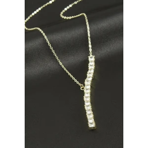 ieg™ Kare Zirkon Taşlı Lüks Çelik Kolye