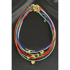 ieg™ Karışık Figürlü Miyoki Boncuk Kolye 1 Adet