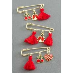 ieg™ Karışık Püsküllü Broş