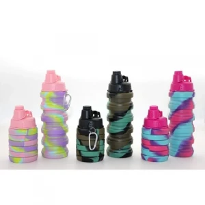 ieg™ Katlanabilir Portatif Silikon Su Şişesi 500 Ml Model 2