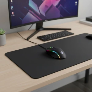 ieg™ Kaymaz Alt Tabanlı Siyah Mouse Pad 40x30 cm