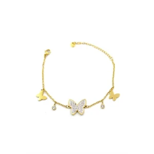 İEG Kelebek Bileklik - Altın