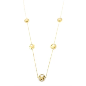 İEG® Kelebek Kolye - 90 cm - Altın