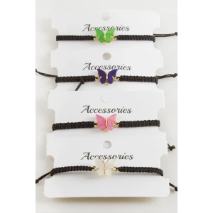 ieg™ Kelebek Polyester Makrome Örgülü Bileklik