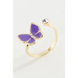 ieg™ Kelebek Taşlı Mineli Yüzük Küçük