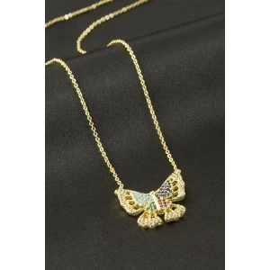 ieg™ Kelebek Zirkon Taşlı Kolye