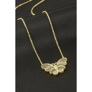 ieg™ Kelebek Zirkon Taşlı Kolye