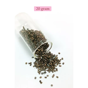 İEG Kesme Cam Boncuk 2mm - 20 Gram - Mat Kahverengi -BNC348