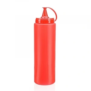 ieg™ Ketçap Şişesi - 1000ml Dev Boy Kırmızı 3 Adet