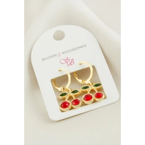 ieg™ Kiraz Taşlı Küpe