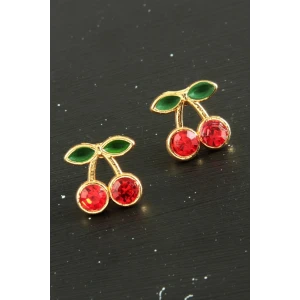 ieg™ Kiraz Taşlı Minik Küpe