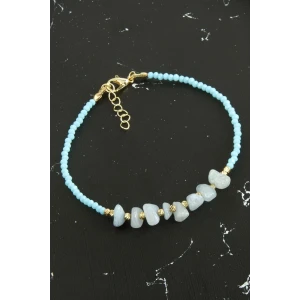 ieg™ Kırık Doğaltaşlı Turkuaz Kristal Bileklik