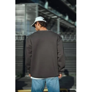 ieg™ Kışlık Bisiklet Yaka Üç İplik Basic SweatShirt - Antrasit