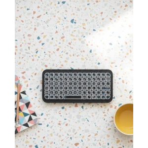 ieg™ Kompakt Siyah RGB Işıklı Bluetooth Mini Klavye