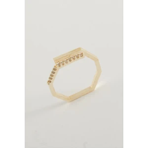 ieg™ Köşeli Taşlı Yüzük