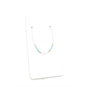 İEG Kum Boncuk Halhal - Beyaz