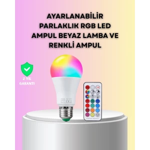 ieg™ Kumanda Destekli Çok Renkli Akıllı LED Ampul