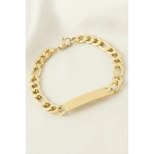 ieg™ Künye Çelik Bileklik (İsim Yazılabilir) 4 cm