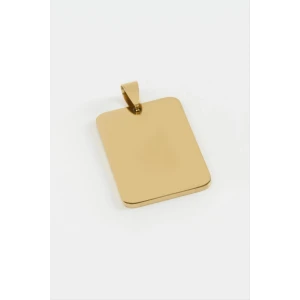 ieg™ Künye İsim Yazılabilir Çelik Kolye Ucu 2,3*3,2 cm