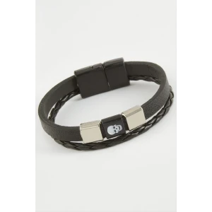 ieg™ Kuru Kafa Kaliteli Mıknatıslı Suni Deri Bileklik