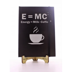 ieg ™ Lastikli Çizgisiz Sert Kapak Emc2 Defter