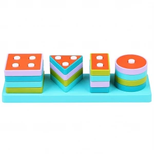 ieg™ ​​​​​​​LC Ahşap Geometrik Şekiller Bul-Tak