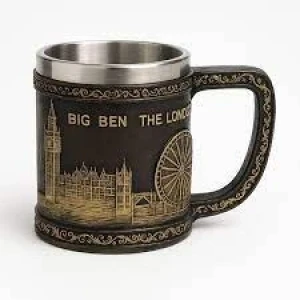 ieg™ Londra Detaylı Çelik Kupa